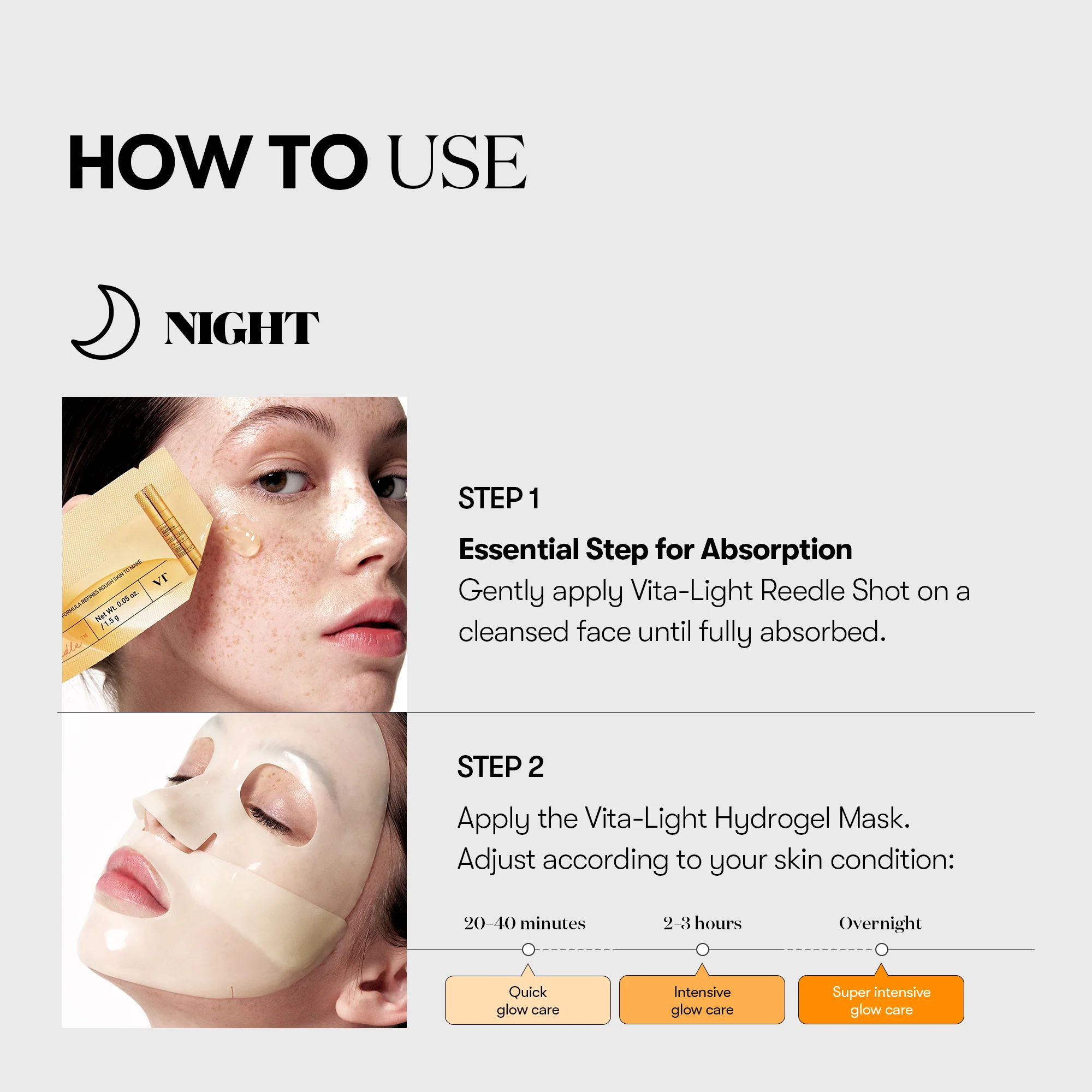 Vita-Light Reedle Shot 100 2 Step Hydrogel Mask 4ea - Image 6